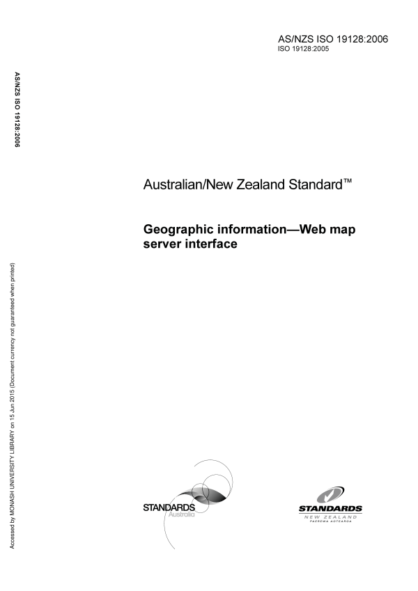 AS/NZS ISO 19128:2006