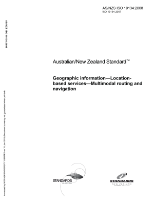AS/NZS ISO 19134:2008