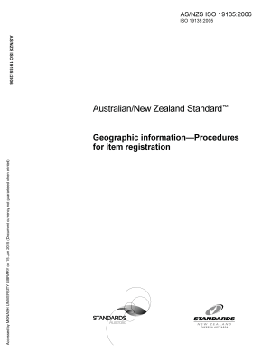 AS/NZS ISO 19135:2006
