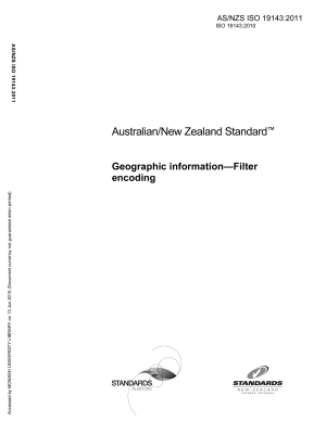 AS/NZS ISO 19143:2011
