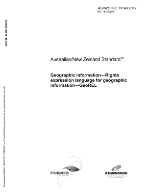 AS/NZS ISO 19149:2012