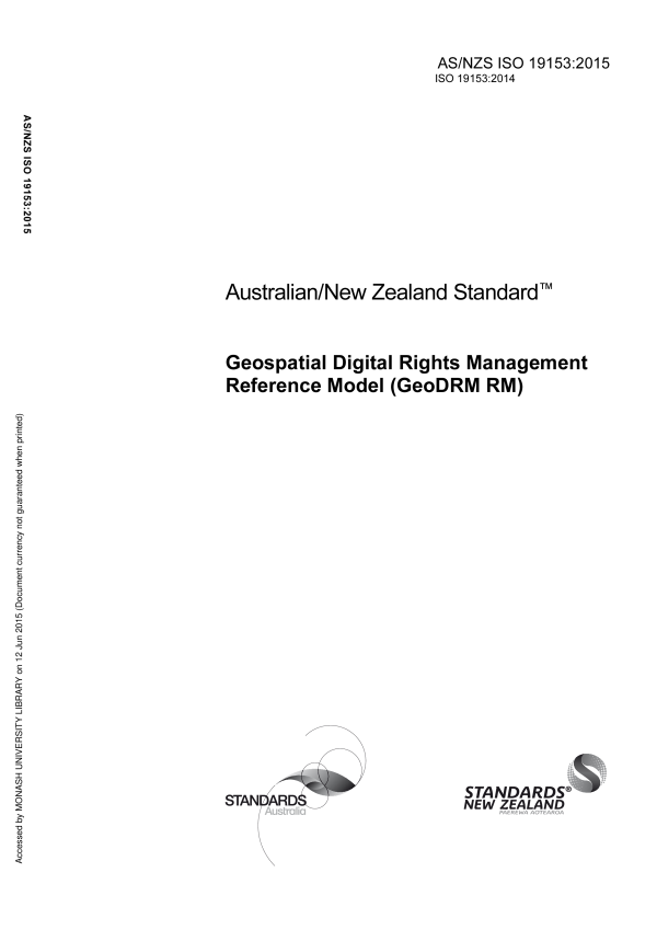 AS/NZS ISO 19153:2015 AS/NZS ISO 19153:2015