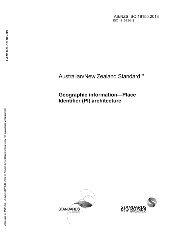 AS/NZS ISO 19155:2013 AS/NZS ISO 19155:2013