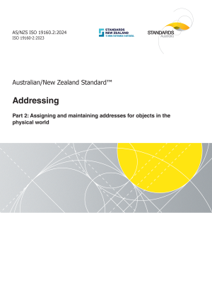 AS/NZS ISO 19160.2:2024