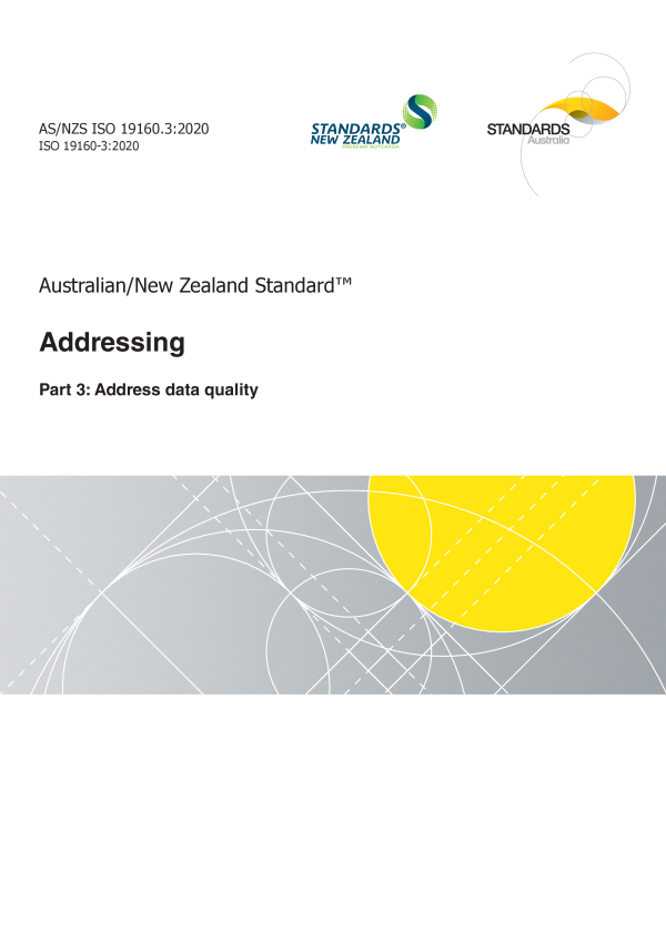 AS/NZS ISO 19160.3:2020