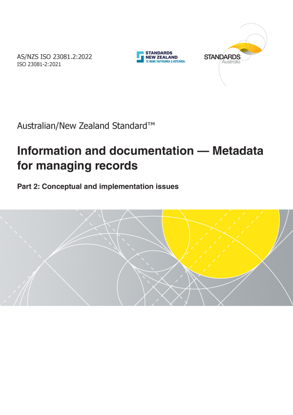 AS/NZS ISO 23081.2:2022