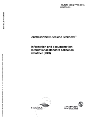 AS/NZS ISO 27730:2013