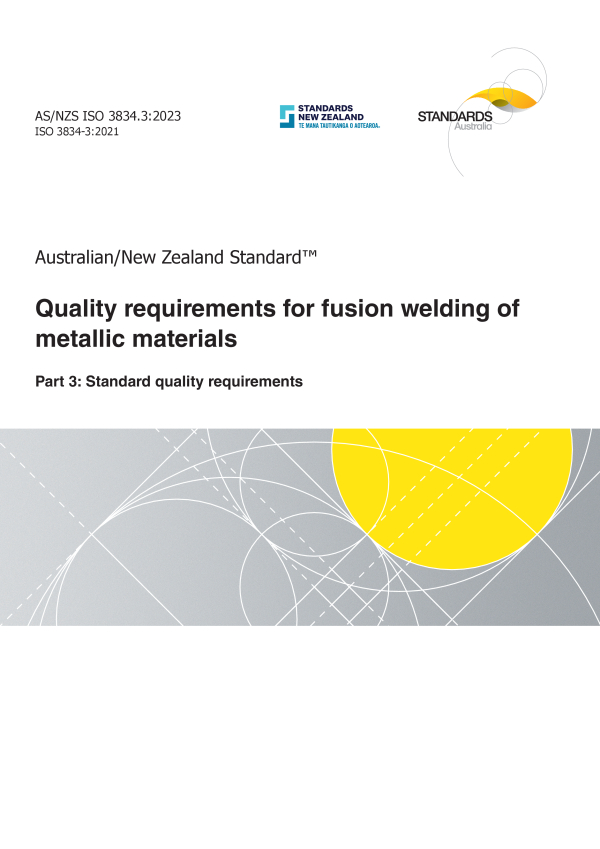 AS/NZS ISO 3834.3:2023