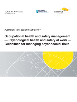 AS/NZS ISO 45003:2021