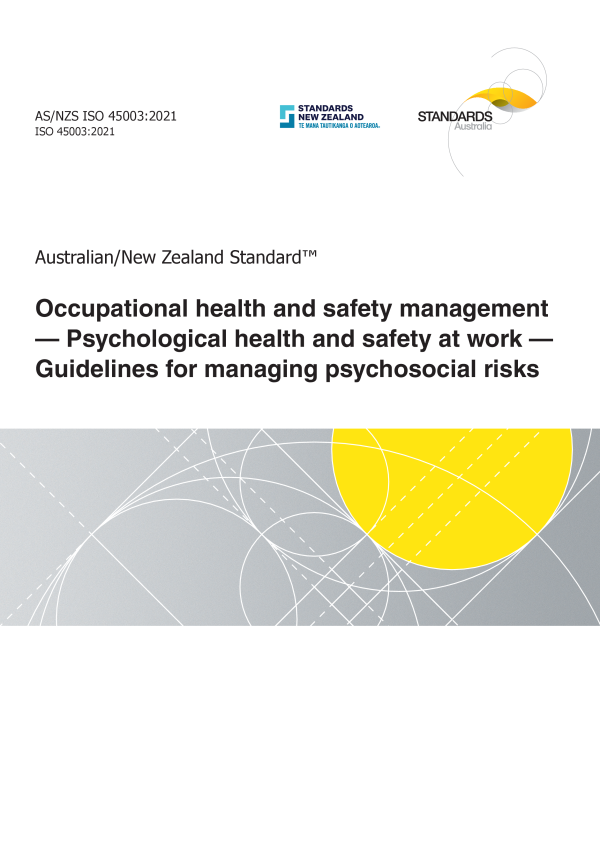 AS/NZS ISO 45003:2021