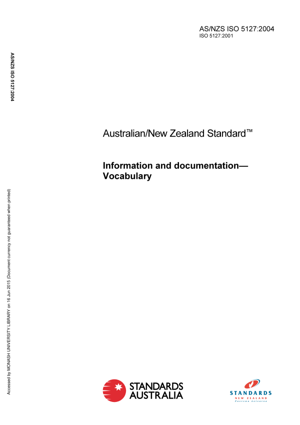 AS/NZS ISO 5127:2004