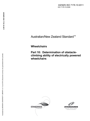 AS/NZS ISO 7176.10:2011