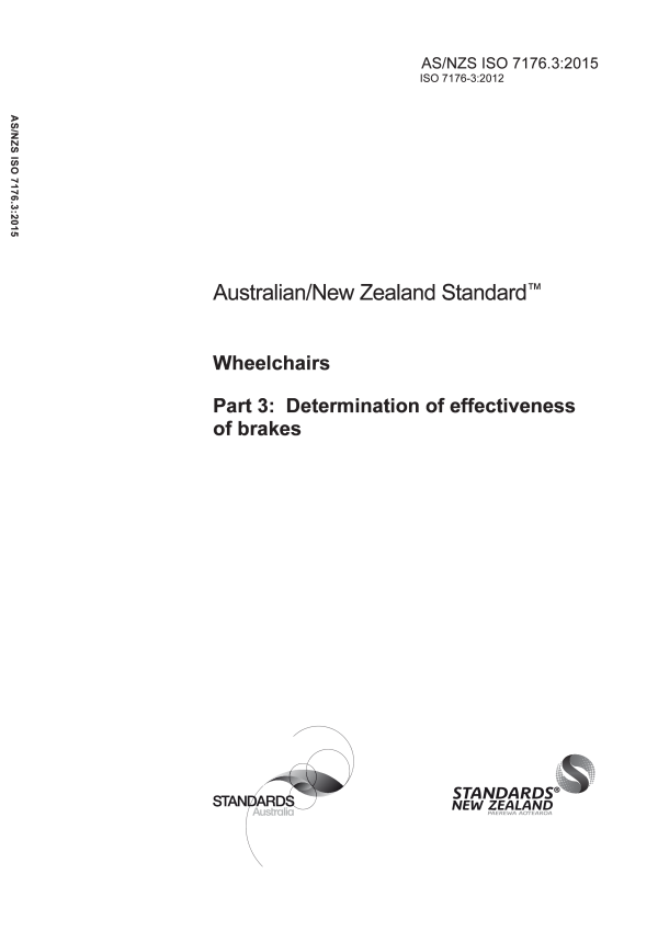 AS/NZS ISO 7176.3:2015 AS/NZS ISO 7176.3:2015