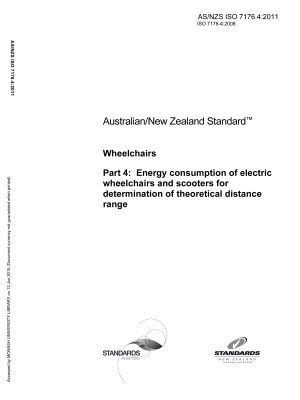 AS/NZS ISO 7176.4:2011