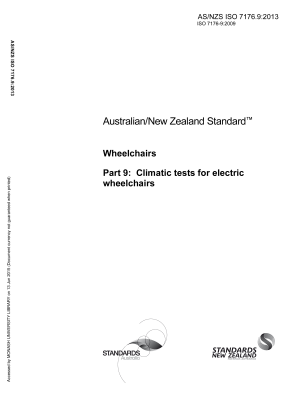 AS/NZS ISO 7176.9:2013