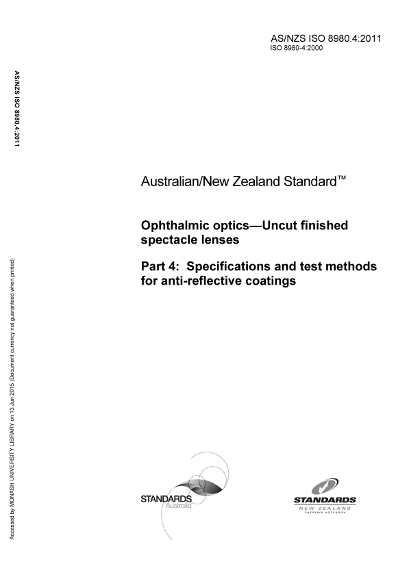 AS/NZS ISO 8980.4:2011