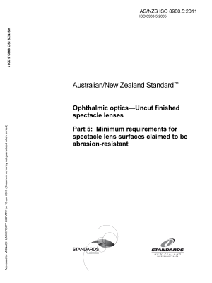 AS/NZS ISO 8980.5:2011