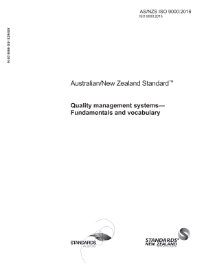 AS/NZS ISO 9000:2016
