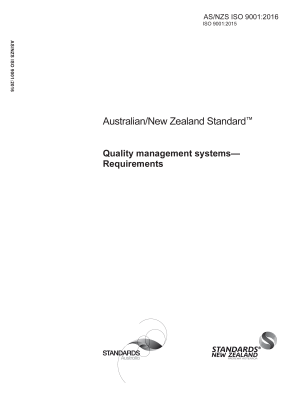 AS/NZS ISO 9001:2016