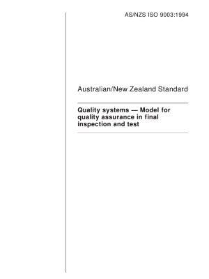 AS/NZS ISO 9003:1994