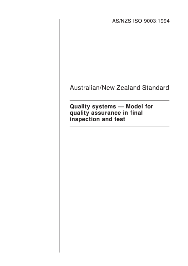 AS/NZS ISO 9003:1994