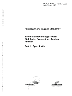 AS/NZS ISO/IEC 13235.1:2006