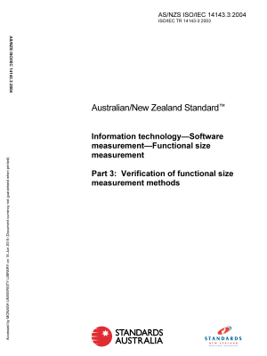 AS/NZS ISO/IEC 14143.3:2004