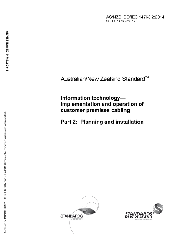 AS/NZS ISO/IEC 14763.2:2014