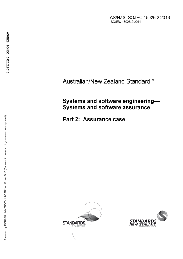 AS/NZS ISO/IEC 15026.2:2013