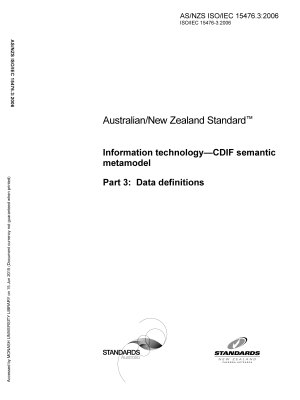 AS/NZS ISO/IEC 15476.3:2006