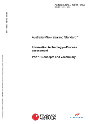 AS/NZS ISO/IEC 15504.1:2005