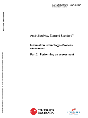 AS/NZS ISO/IEC 15504.2:2004