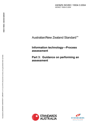 AS/NZS ISO/IEC 15504.3:2004