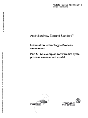 AS/NZS ISO/IEC 15504.5:2013