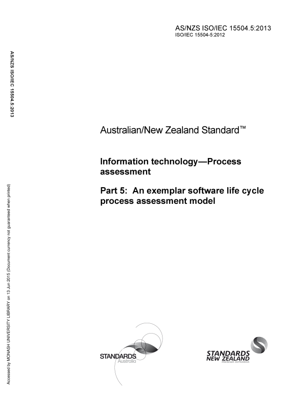 AS/NZS ISO/IEC 15504.5:2013