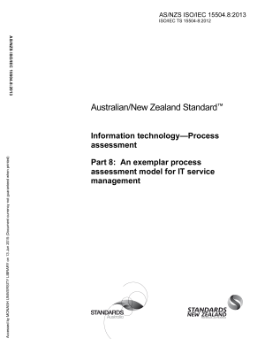 AS/NZS ISO/IEC 15504.8:2013