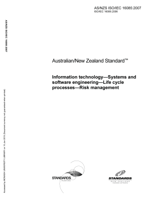 AS/NZS ISO/IEC 16085:2007