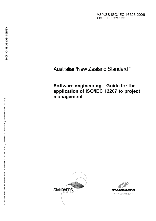 AS/NZS ISO/IEC 16326:2006
