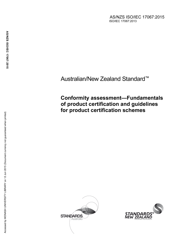 AS/NZS ISO/IEC 17067:2015
