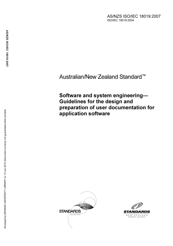 AS/NZS ISO/IEC 18019:2007 AS/NZS ISO/IEC 18019:2007