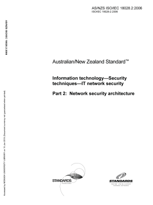 AS/NZS ISO/IEC 18028.2:2006