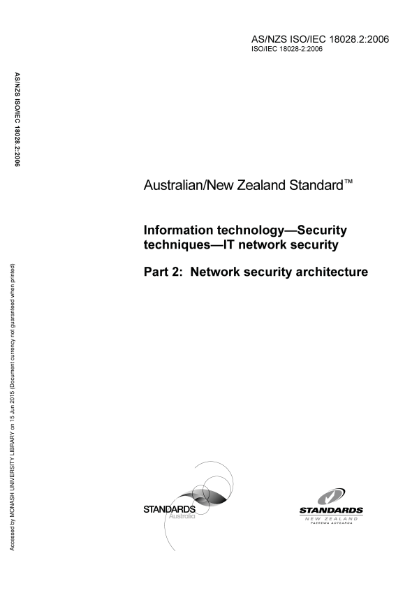 AS/NZS ISO/IEC 18028.2:2006