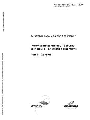 AS/NZS ISO/IEC 18033.1:2006
