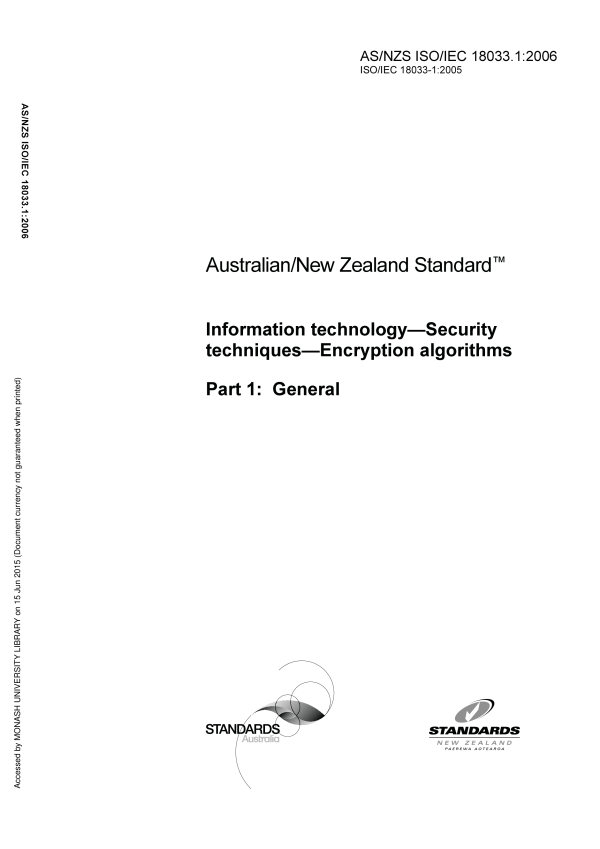 AS/NZS ISO/IEC 18033.1:2006