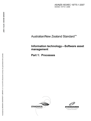 AS/NZS ISO/IEC 19770.1:2007
