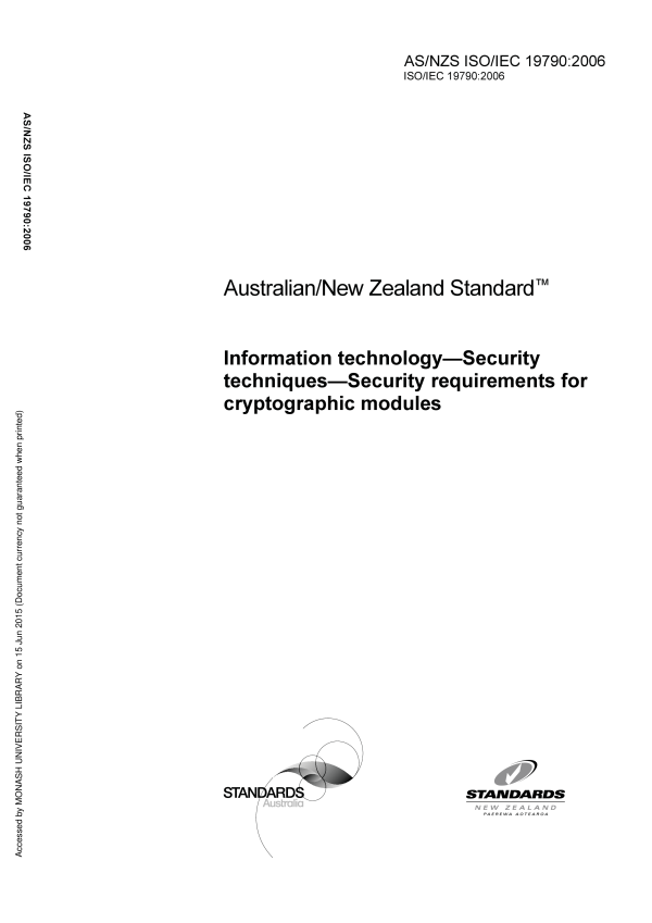 AS/NZS ISO/IEC 19790:2006