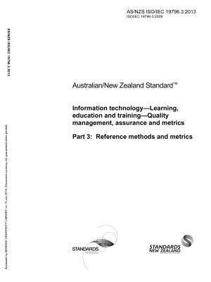 AS/NZS ISO/IEC 19796.3:2013