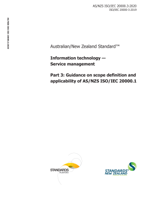AS/NZS ISO/IEC 20000.3:2020