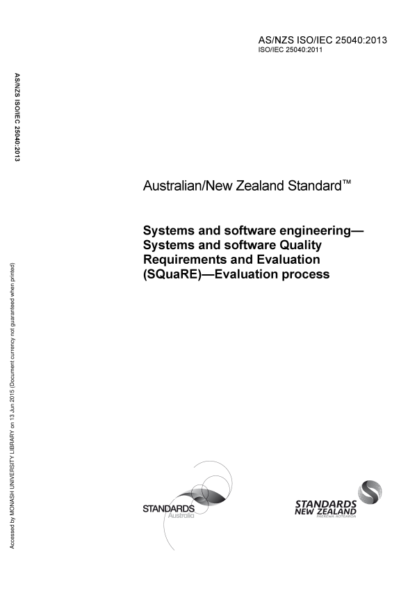 AS/NZS ISO/IEC 25040:2013