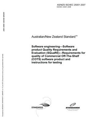 AS/NZS ISO/IEC 25051:2007
